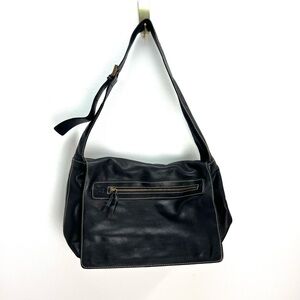 Vintage Robert Pietri Y2K Shoulder Bag Made In Spain Black Leather Purse